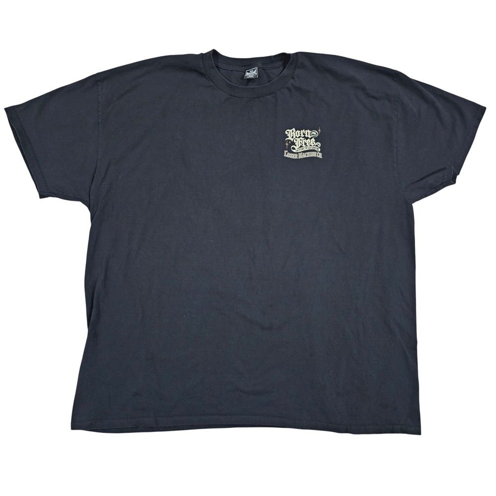 Loser Machine Co Born Free 15 Men 3XL Black Graphic T-Shirt Motorcycle Show